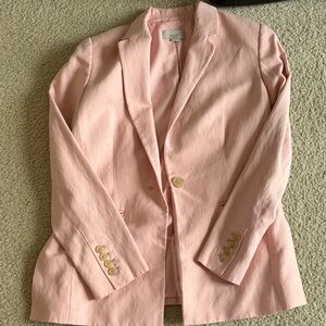 LOFT Light Pink Blazer with Button Accents